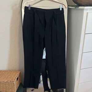 J Crew High-Waisted Trousers with Belt